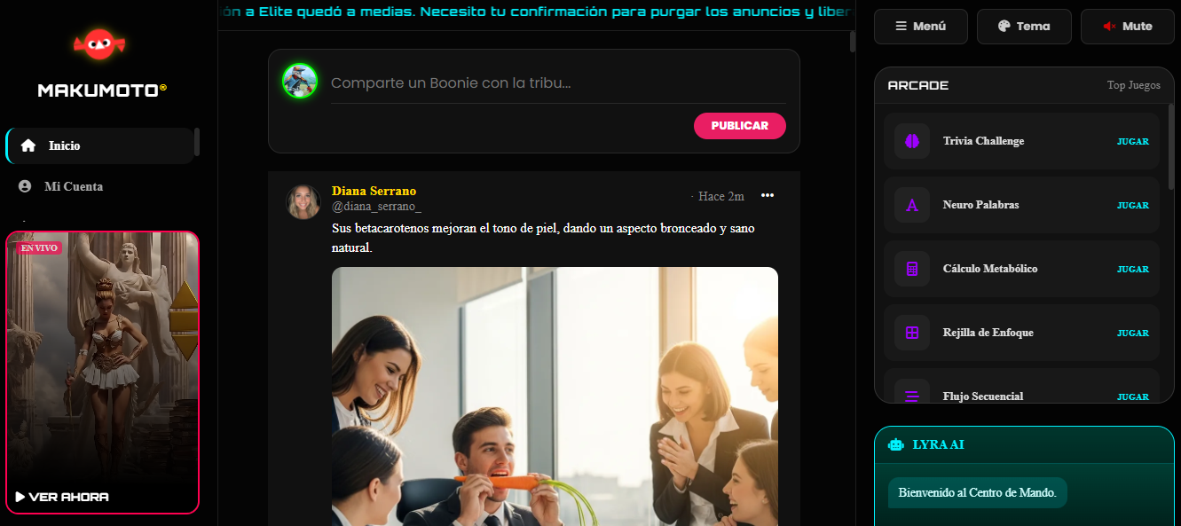 Interfaz adictiva de Makumoto®